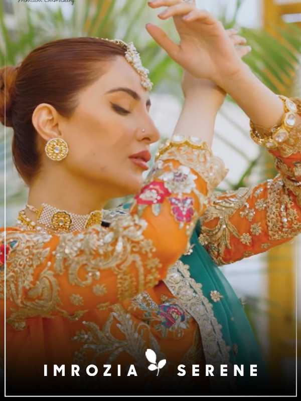 Imrozia Premium Embroidered Chiffon 3Pcs Unstitche